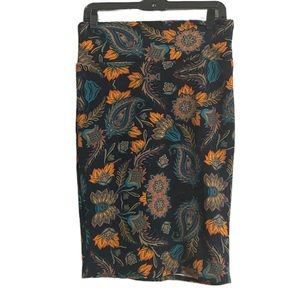 LuLaRoe Floral Navy Pencil Skirt